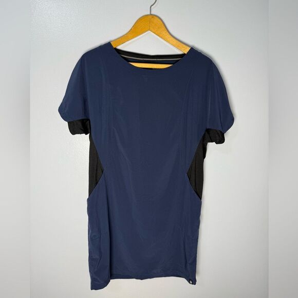 Smartwool Dresses & Skirts - Smartwool Short Sleeve Athletic Dress Navy and Black | S